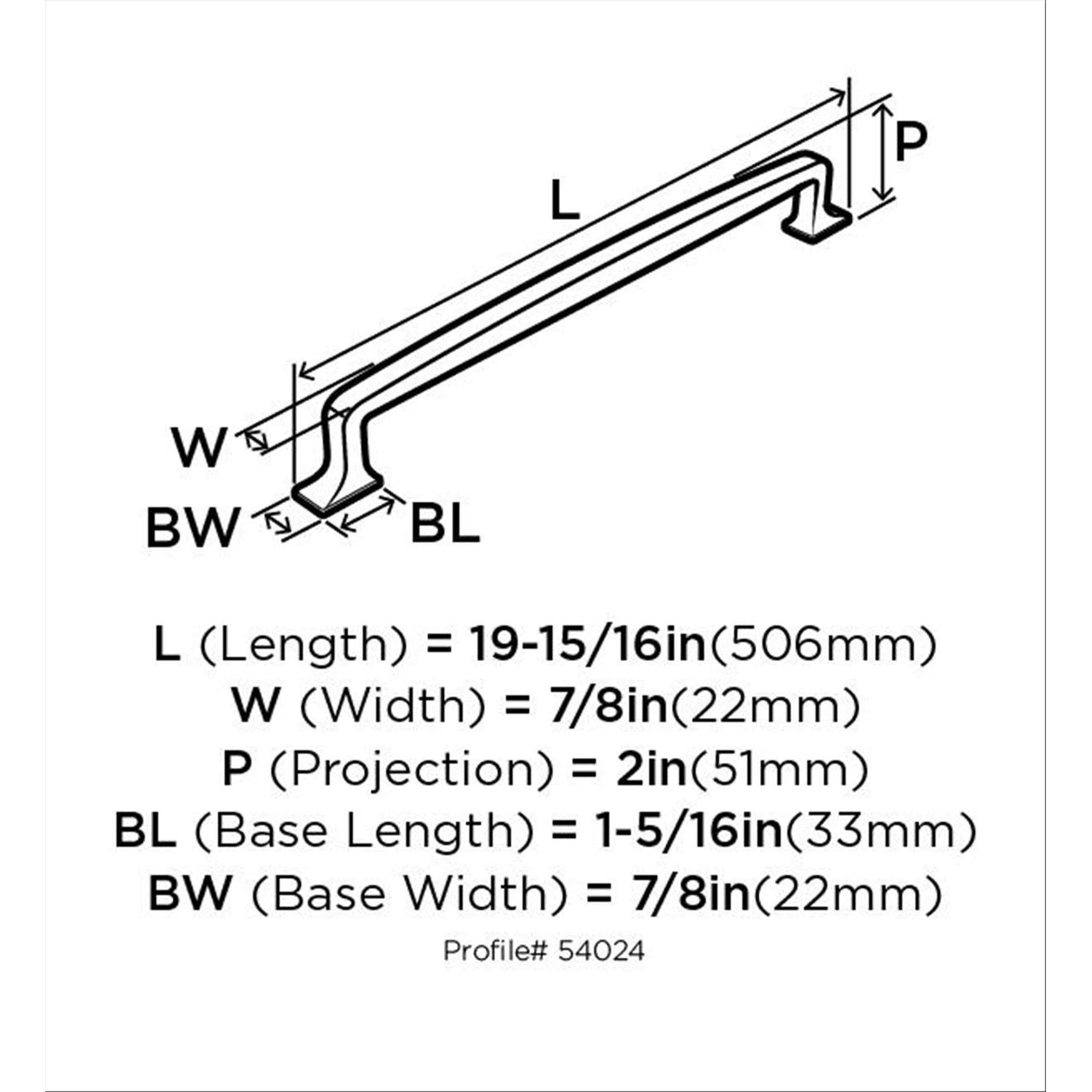 Oil-Rubbed Bronze Appliance Pull M5222