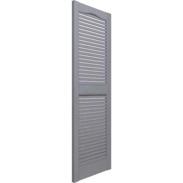 18x22W x 48x22H Vinyl Louver Shutters with Shutter-Loks V609