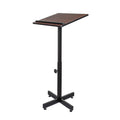 Mahogany Height Adjustable Portable Lectern Stand Pack of 2 U48581