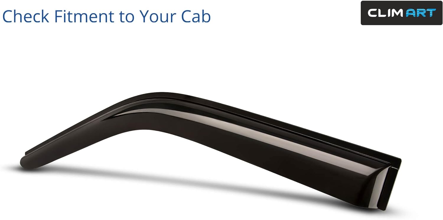 Dark Smoke Tape-on Window Deflectors 4pcs I713