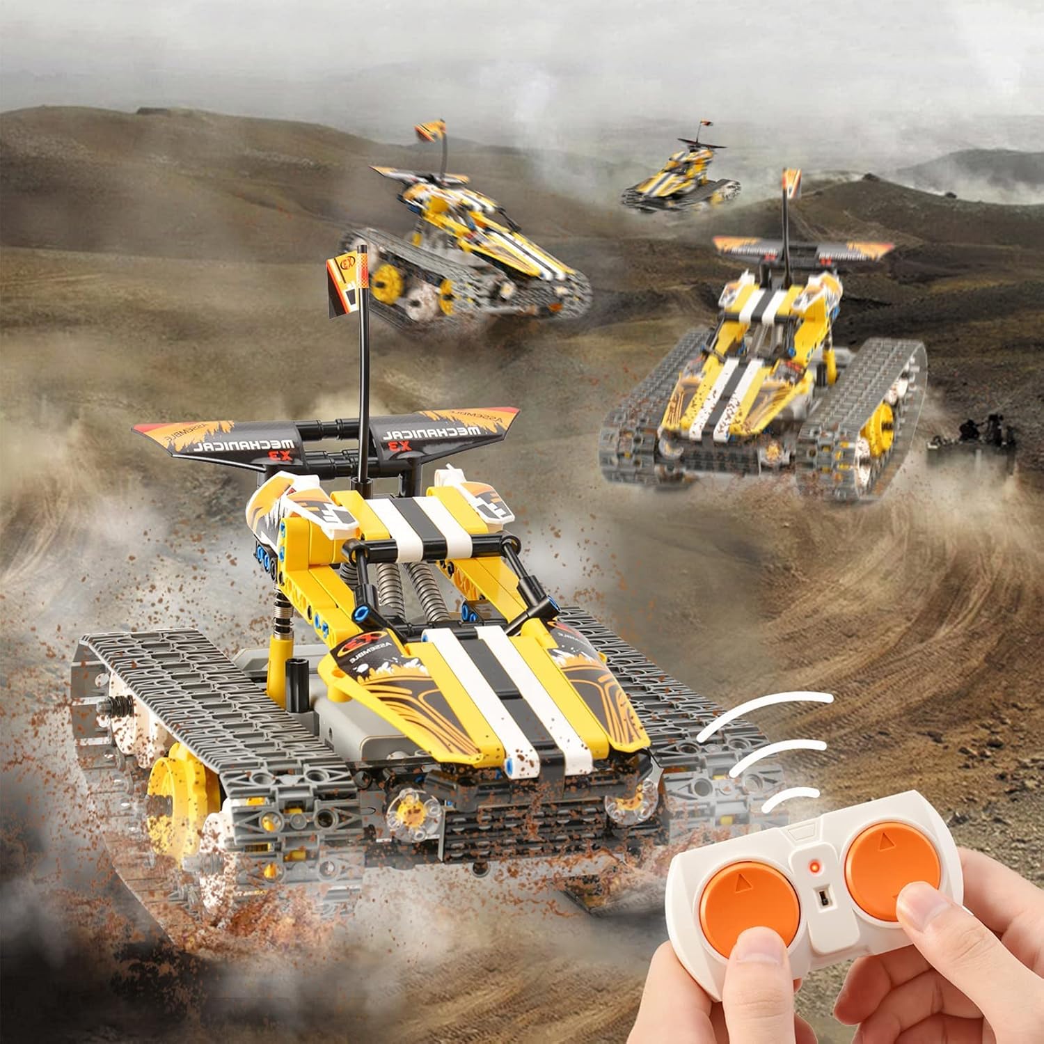 3-in-1 Remote Control Building Block Car Set (395 Pieces) Z4949