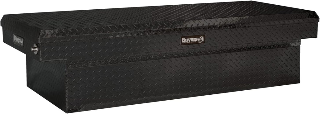 Heavy Duty Saddle Cargo Bed Organizer, Metal Diamond Tread Aluminum, Gloss Black M40378