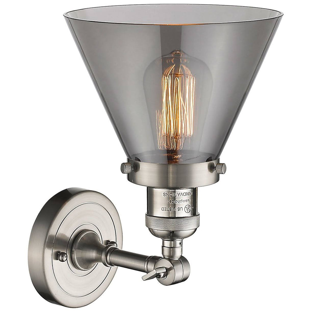 Large Cone 1 Light Sconce J652