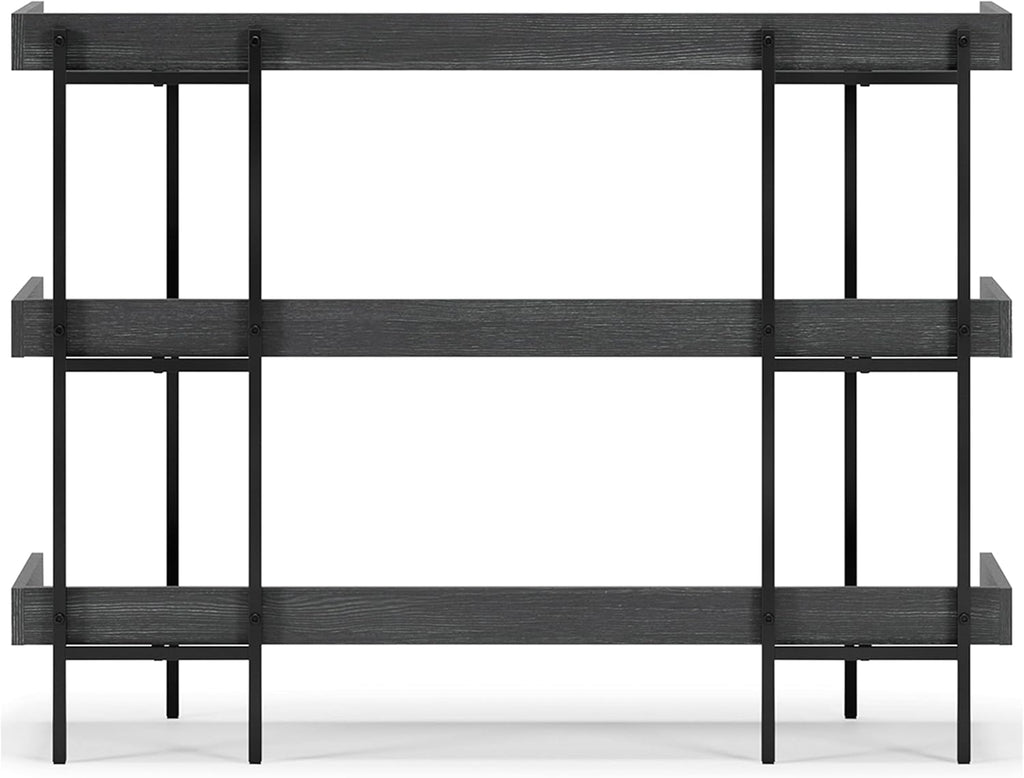 Black 3-Tier Bookcase S142