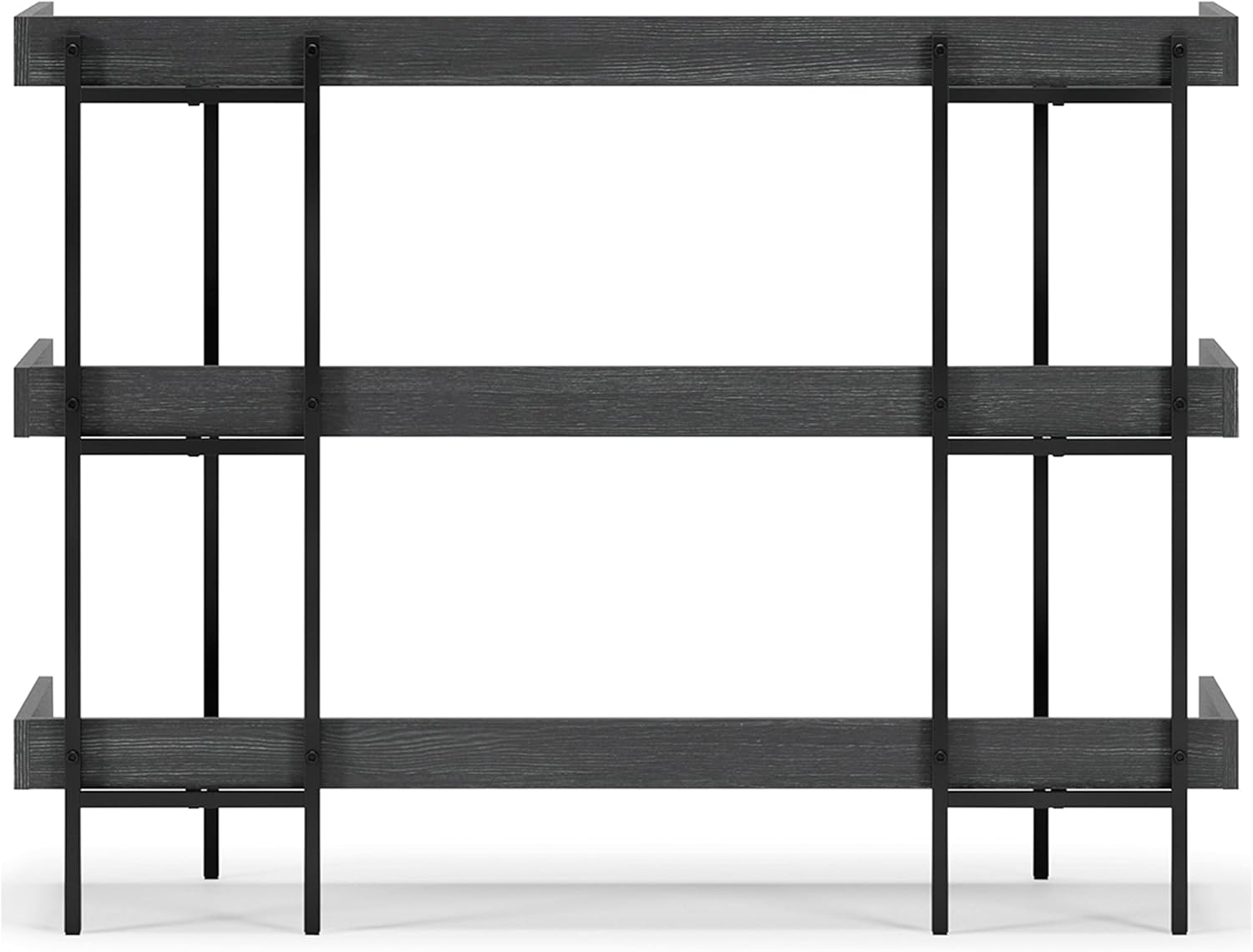 Black 3-Tier Bookcase S142