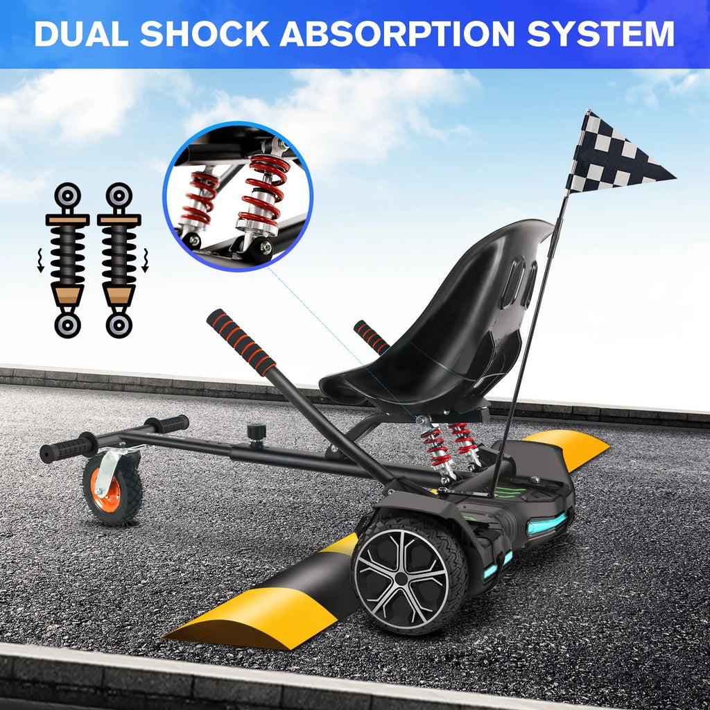 Hoverboard with Seat Attachment, Balancing Scooter L586763