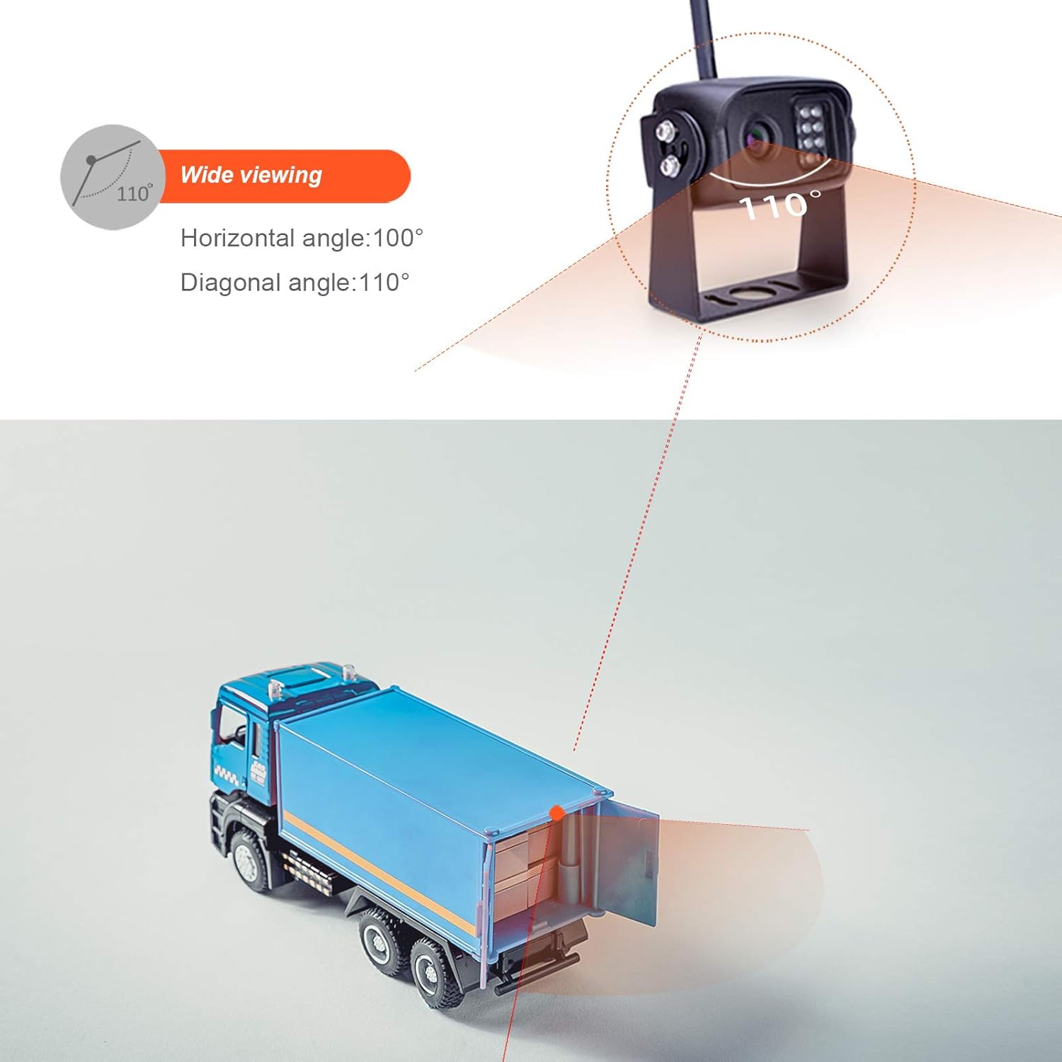 720P Wireless Backup Camera System with 7 inch Monitor R531