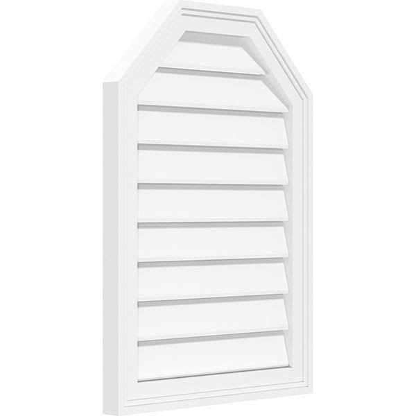 Octagonal Top Surface Mount PVC Gable Vent Z376223
