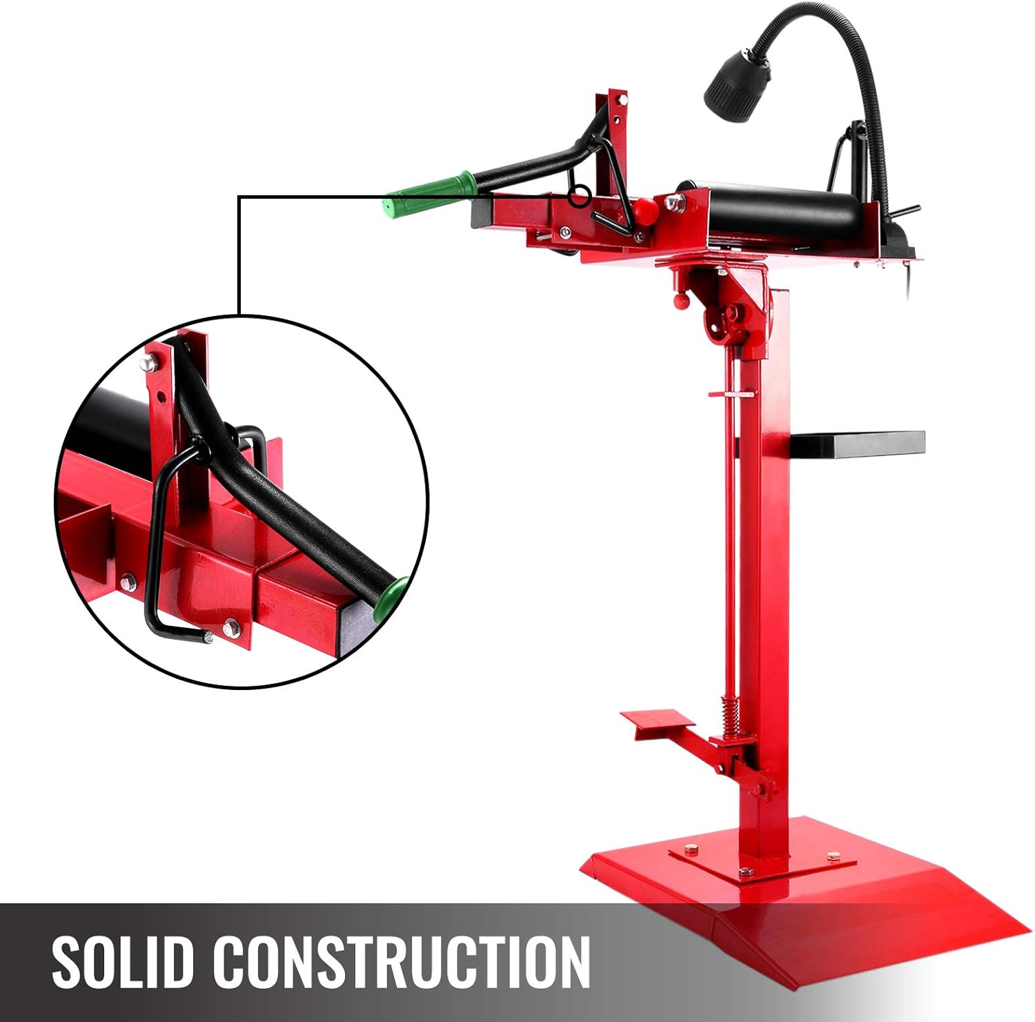Manual Tire Spreader with Stand Adjustable LED Light Tool X362
