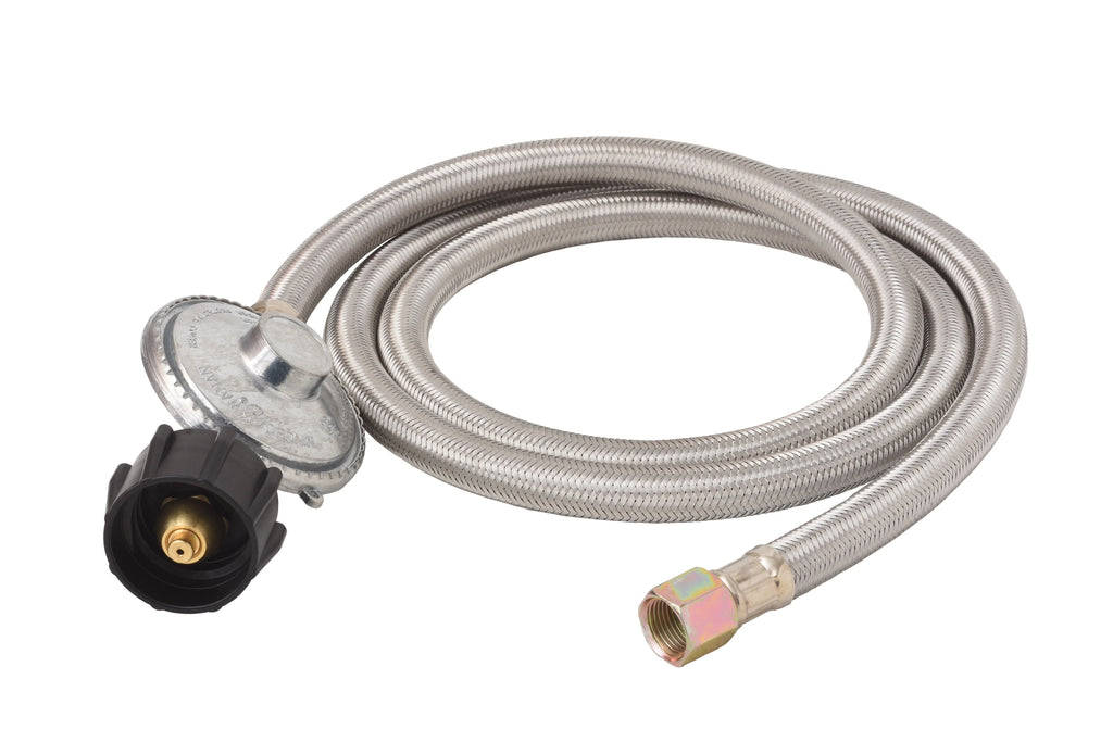 5 ft Stainless Steel Propane Adapter Hose with Regulator T829