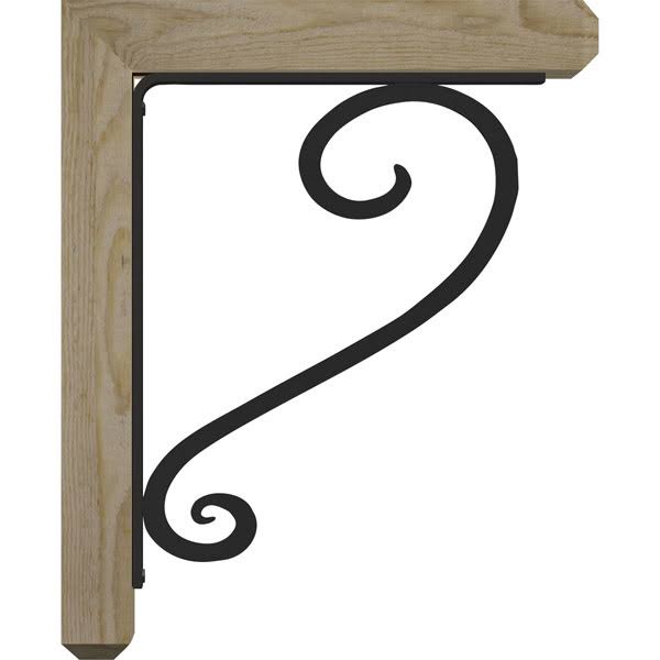 Douglas Fir Iron Bracket F8044