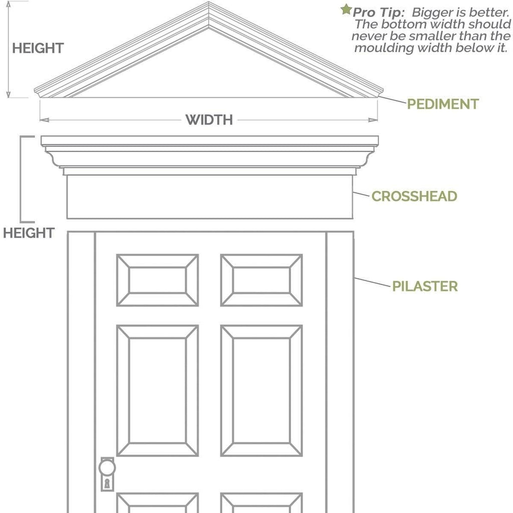 10x22W x 82x22H x 2x22P Flat Panel PVC Pilaster with Capital and Base (Pair) X741