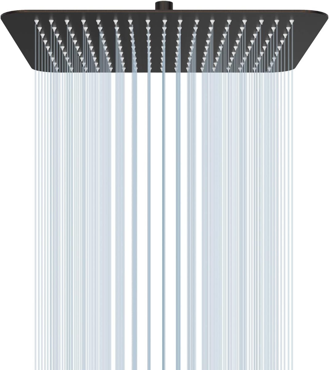 16 Inch Square Stainless Steel Shower Head Polished Chrome 2.5 Gpm Pack of 2 C7346