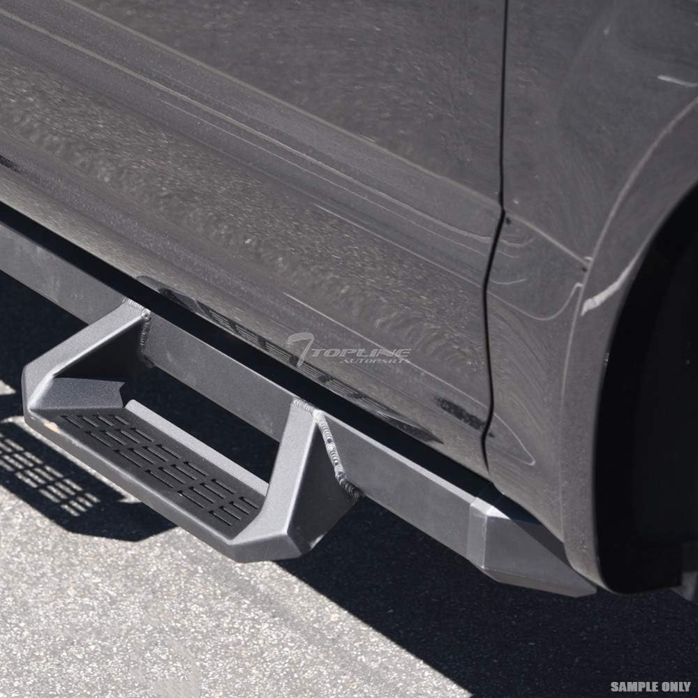 Matte Black Aluminum Drop Step Side Nerf Bars Rail Running Boards K929