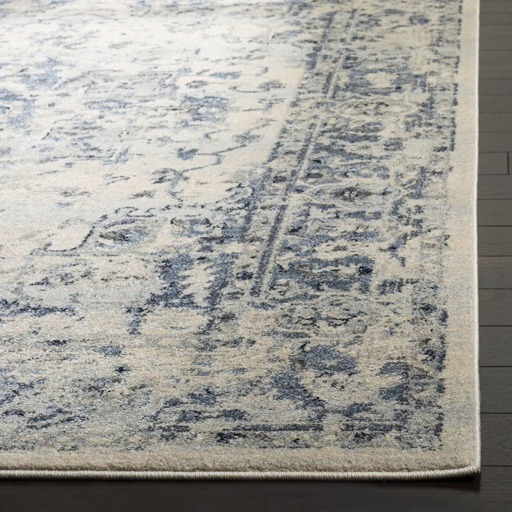 Ivory Navy 10 x 14 Rug P8301