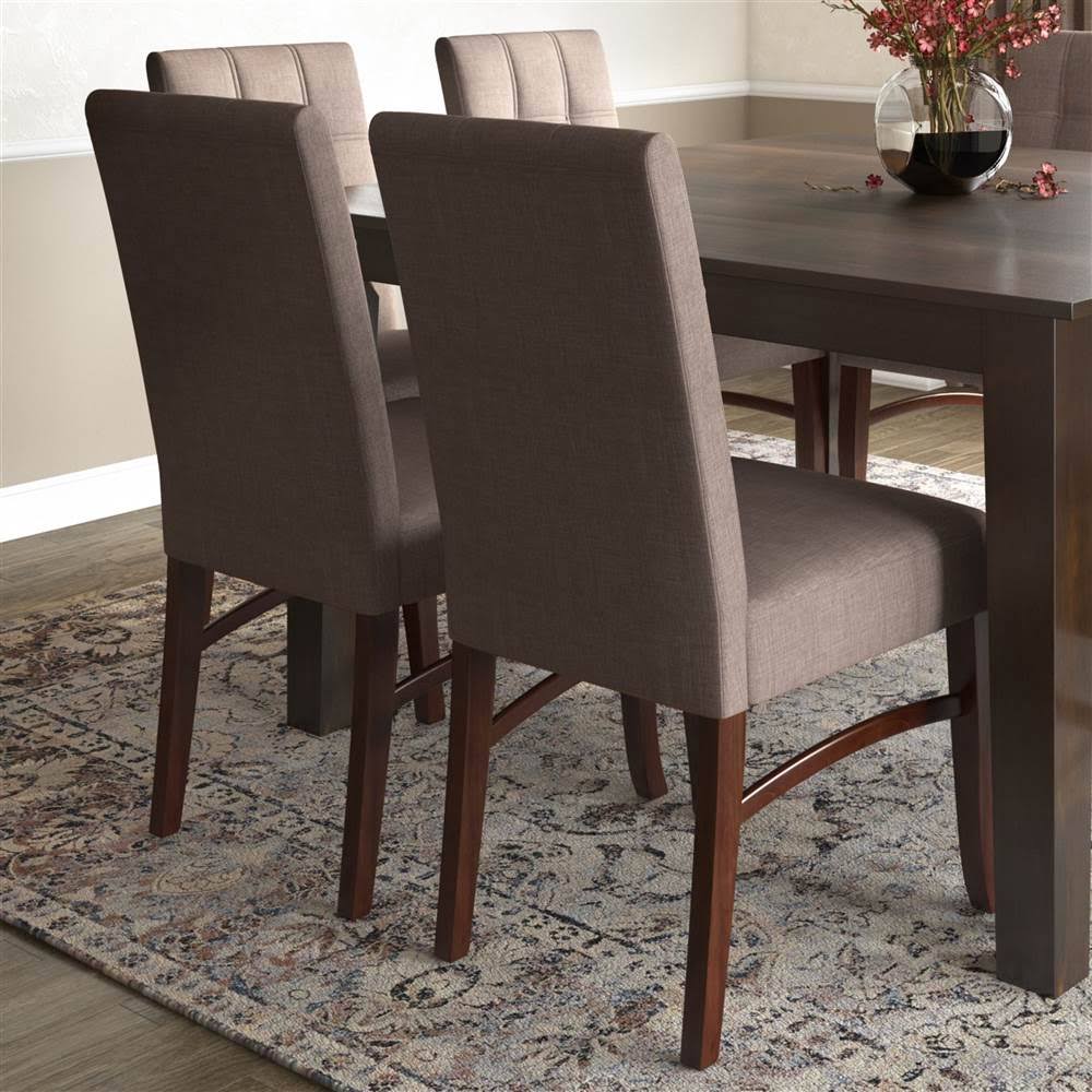 Fabric Dining Chair in Light Mocha (Set of 2) Y198