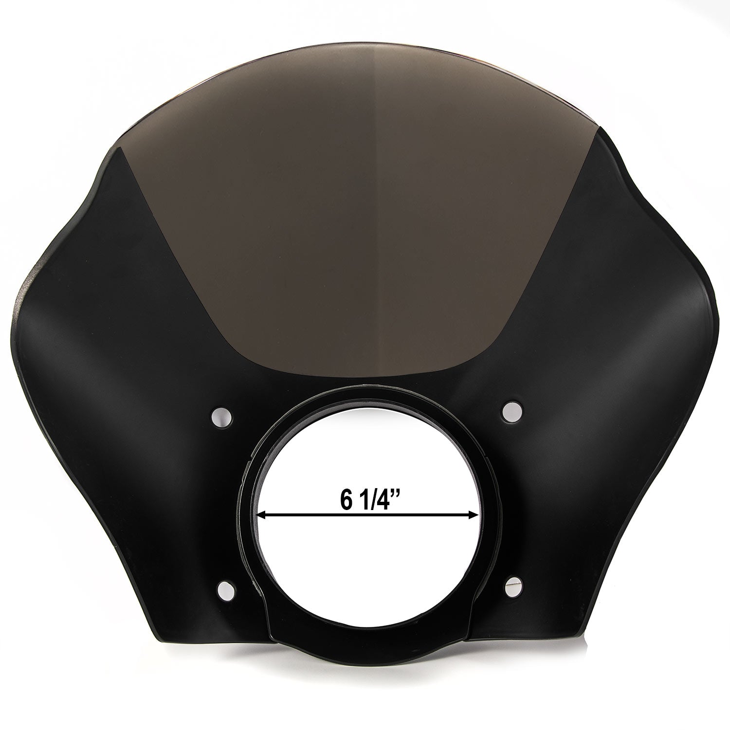 Black & Smoke Quarter Fairing Windshield Kit with Fork Mounting Hardware V3001