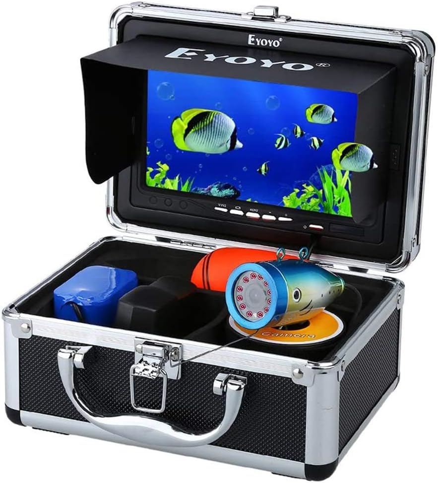 Portable Underwater Fishing Camera Waterproof 1000TVL 7 inch LCD Monitor 12pcs IR Infrared Lights 30m Cable Y172