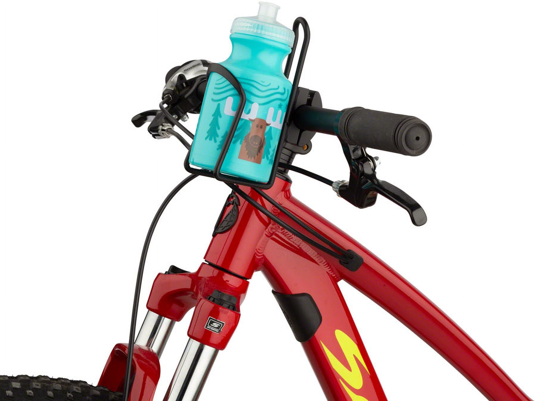 Kids Water Bottle and Cage Kit - Moose with Black Cage T5681