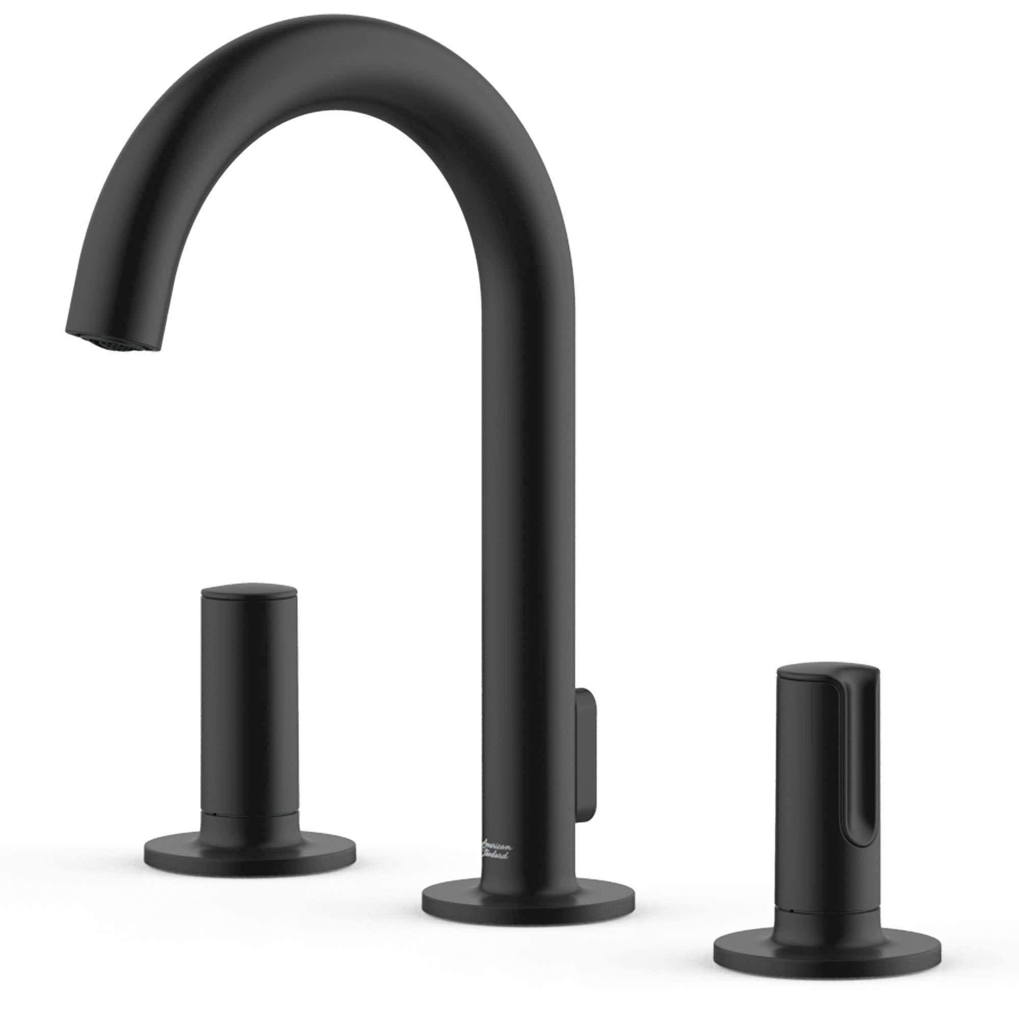 Brushed Nickel Widespread Bathroom Faucet with Knob Handles I665597