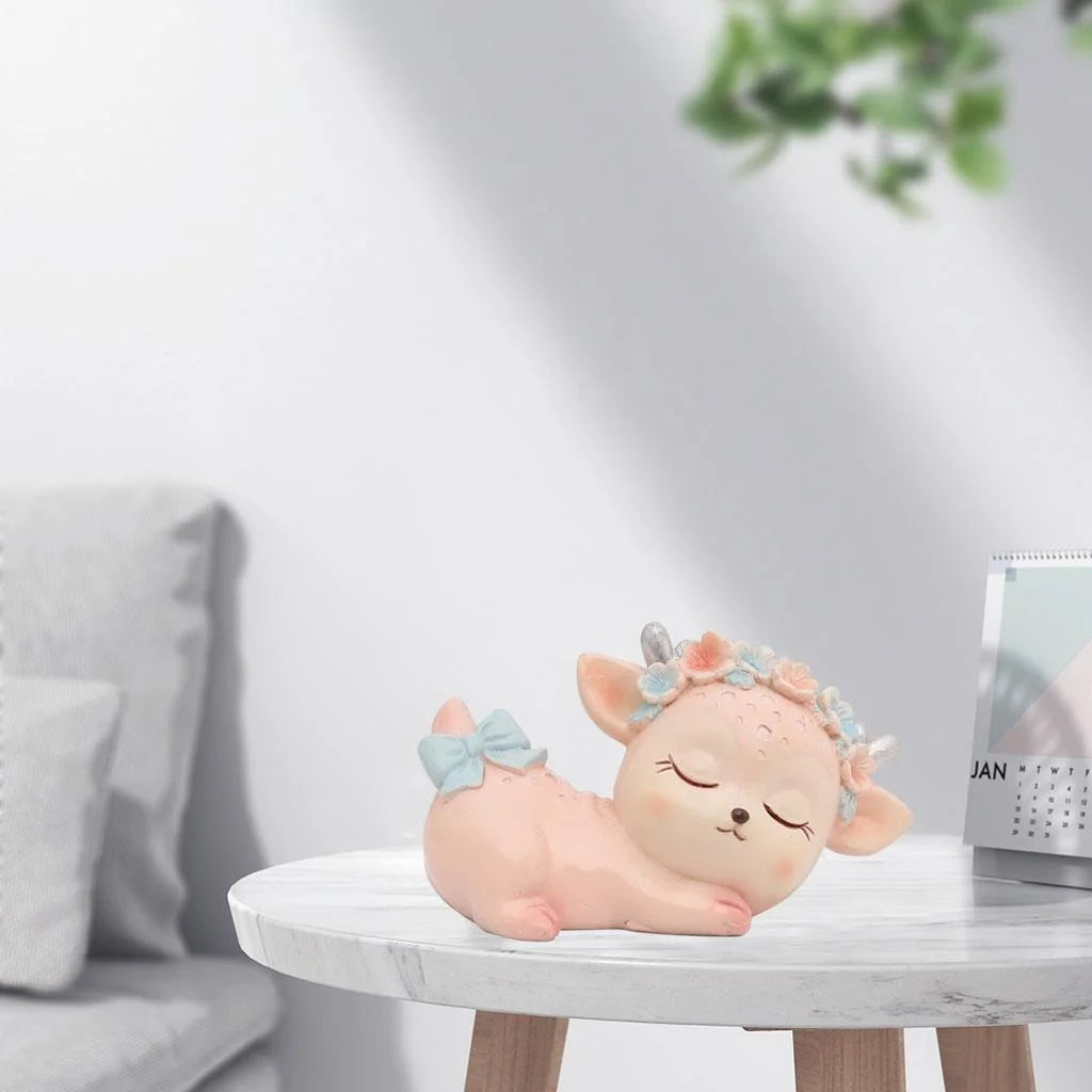 Resin Miniature Fawn Baby Deer Figurines X8280