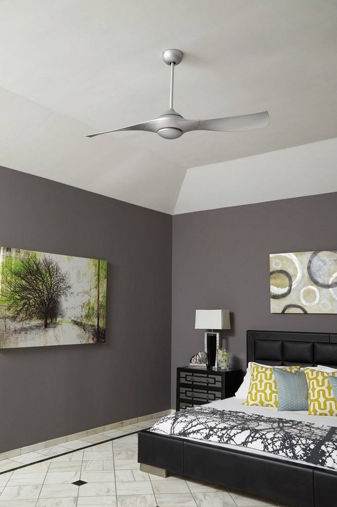 Flat Black Ceiling Fan With Blades Included D689709