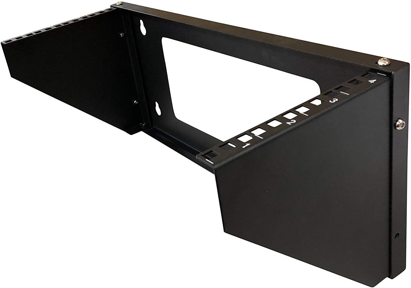 19 Inch Steel Vertical Rack and Wall Mountable Server Rack Mount (Black-3U) Pack of 2 U178