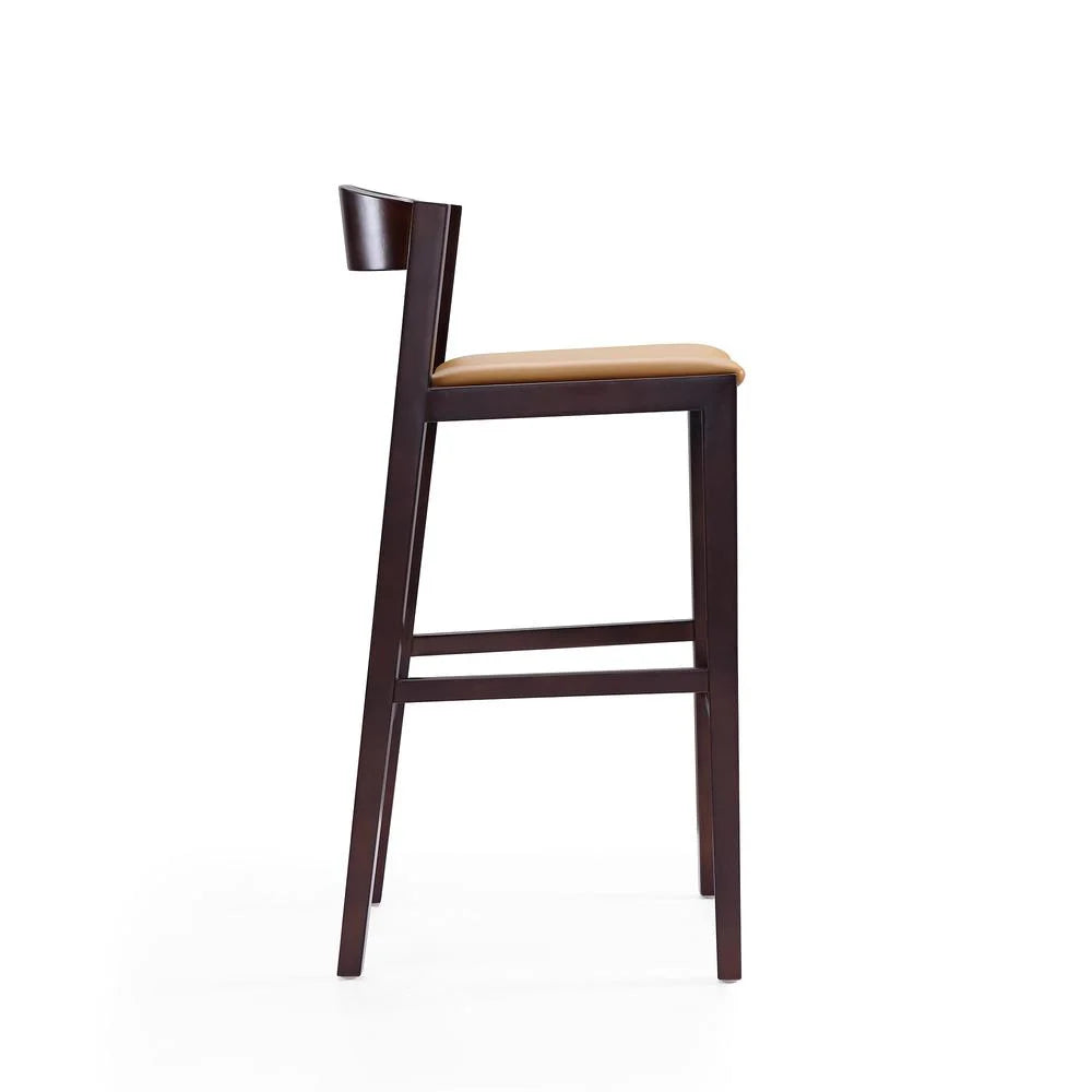 Faux Leather Barstool in Camel (Set of 3) H261