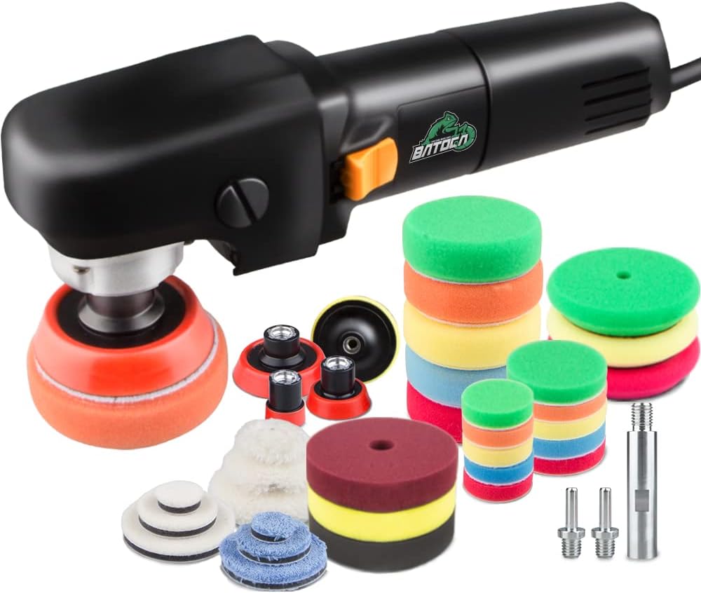 3 inch 6-Level Speed Rotary Car Polisher with Foam Polishing Pads Z1283