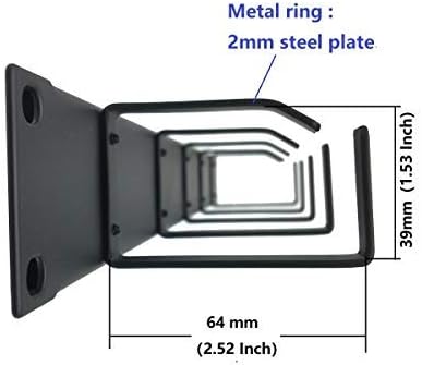 5 Pack 1U 5 D-Ring Cable Manager 19 Inch Horizontal Rack Mount Metal Wire Management System J6011
