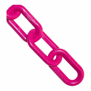 Safety Pink Plastic Chain Barrier N74185