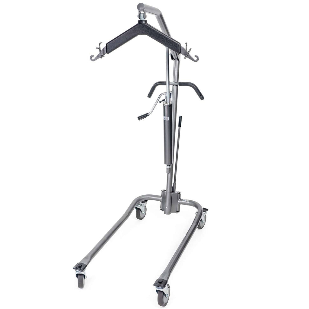 Hydraulic Patient Lift with Six Point Cradle, 5x22 Casters, Silver Vein O72245