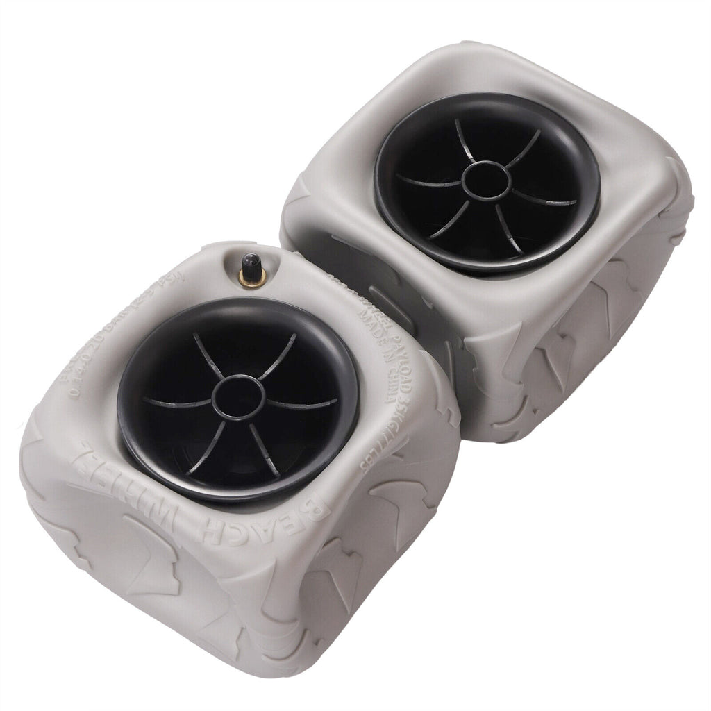 2pcs 9'' Inflatable Wheels Replacement Sand Tire PVC for Kayak Dolly Cart A897