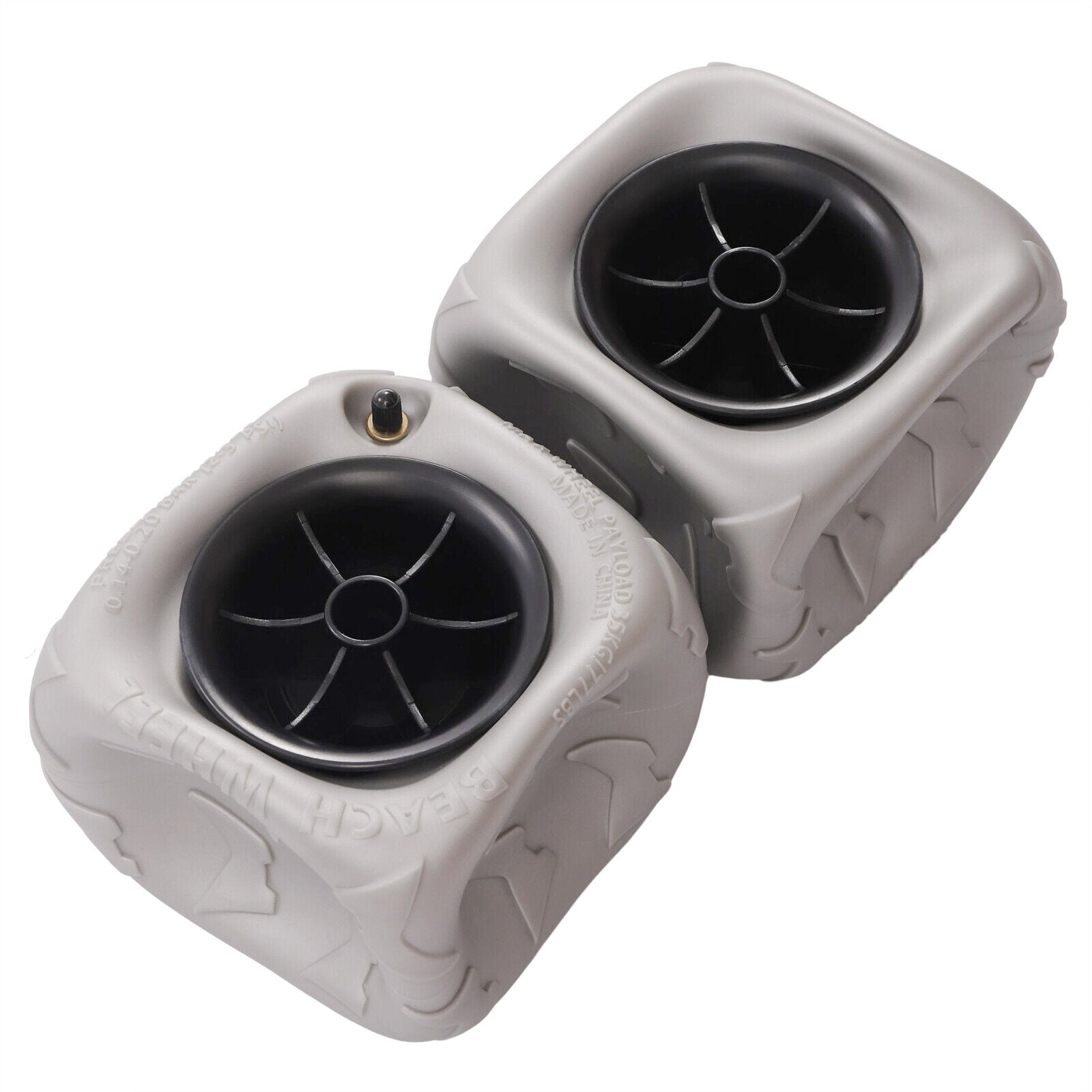2pcs 9'' Inflatable Wheels Replacement Sand Tire PVC for Kayak Dolly Cart A897