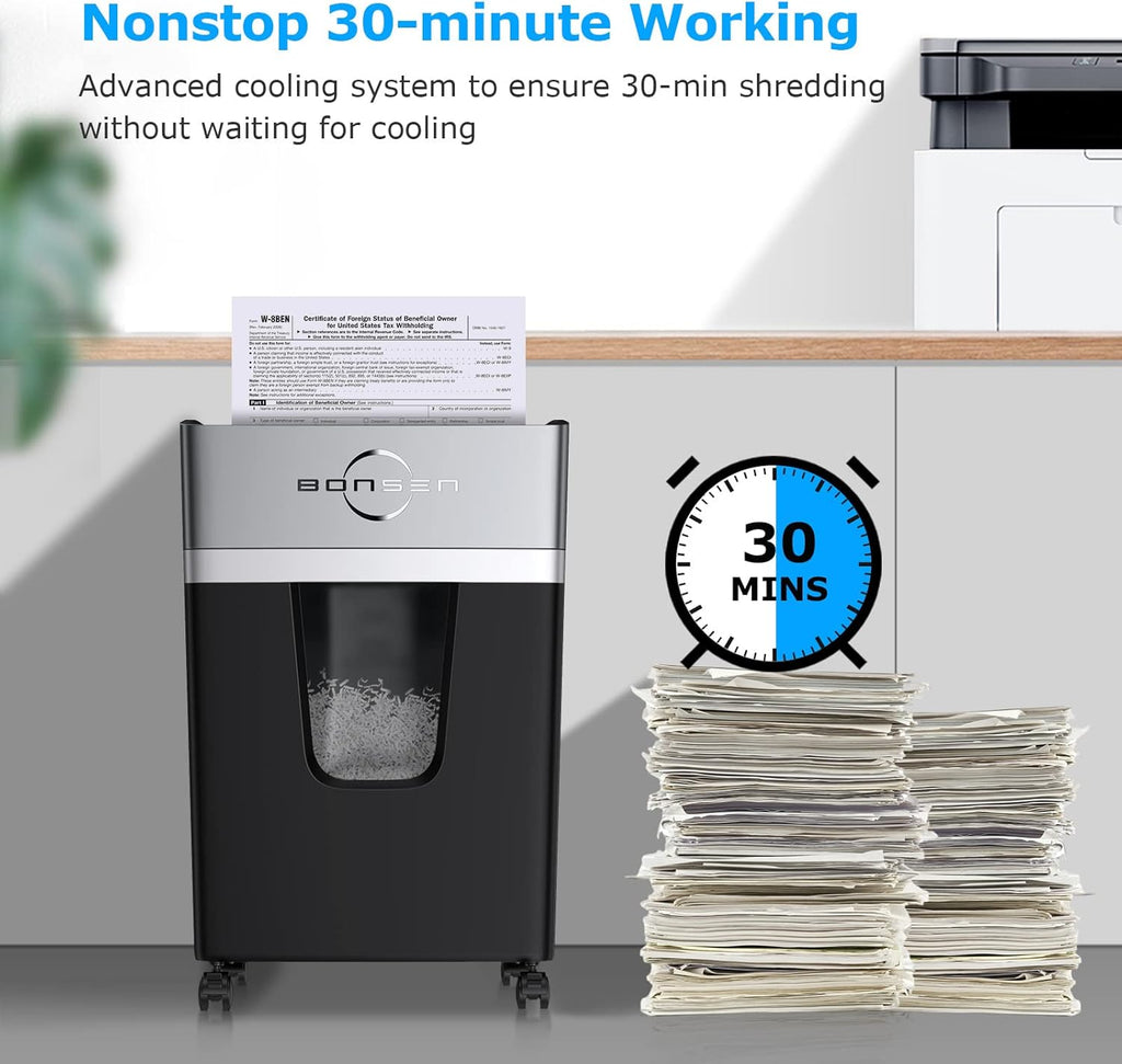 10-Sheet Micro-Cut Paper Shredder with Pullout Basket V205783