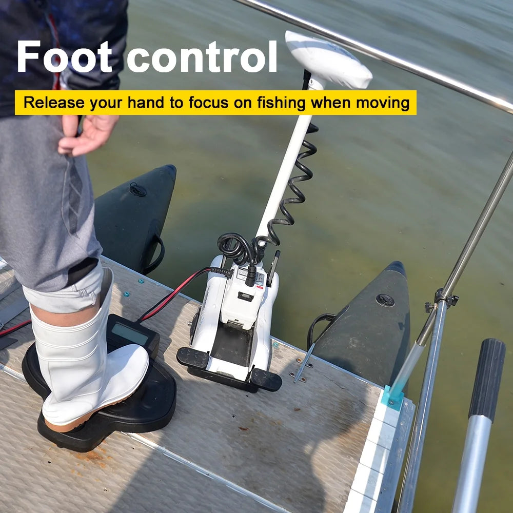 12V 55LBS 54inch Bow Mount Trolling Motor with Wireless Remote Control U1509