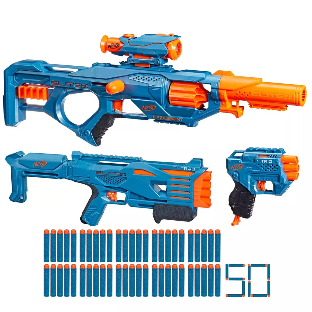 3 Pack Nerf Blaster with 50 Darts K80344