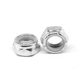 1 1/4 inch-7 Coarse Thread Nyloc Thin Low Carbon Steel Zinc Plated Pk 75 S760567
