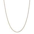 14kt Yellow Gold 1.2mm Diamond Cut Spiga Chain 20 inch Lobster Clasp B790