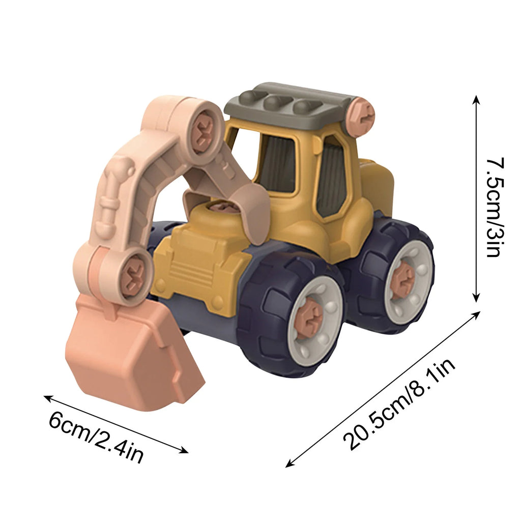 DIY Nut Building Construction Toy Excavator A272