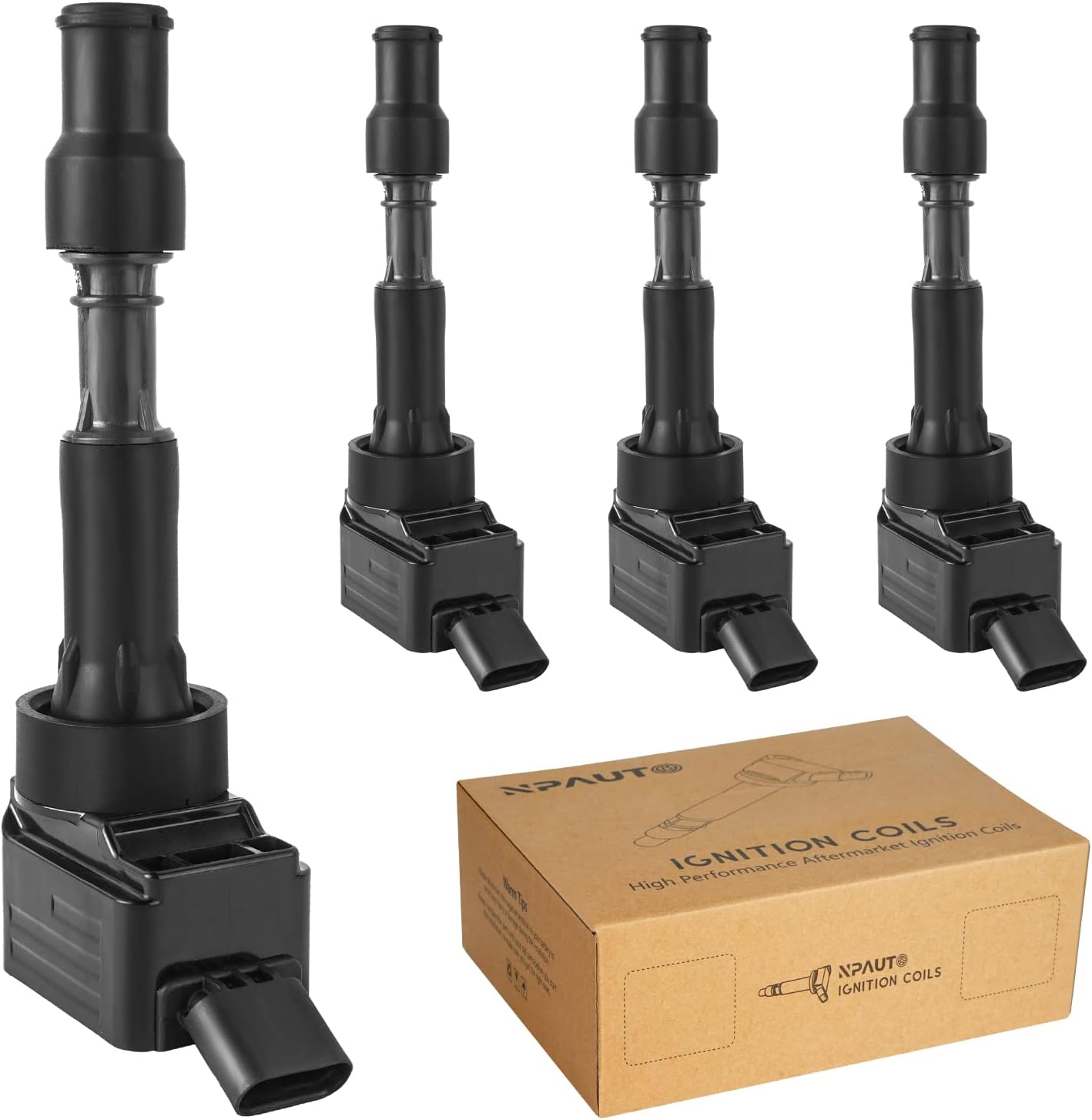 Ignition Coil Pack Set of 4 for 2.0L L4 Hyundai Elantra Sonata Veloster Kia Forte Optima O7784