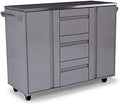 Gray Wood Kitchen Cart F85668
