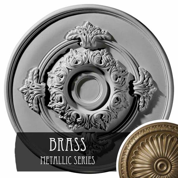 Hand-Painted Brass Ceiling Medallion P613