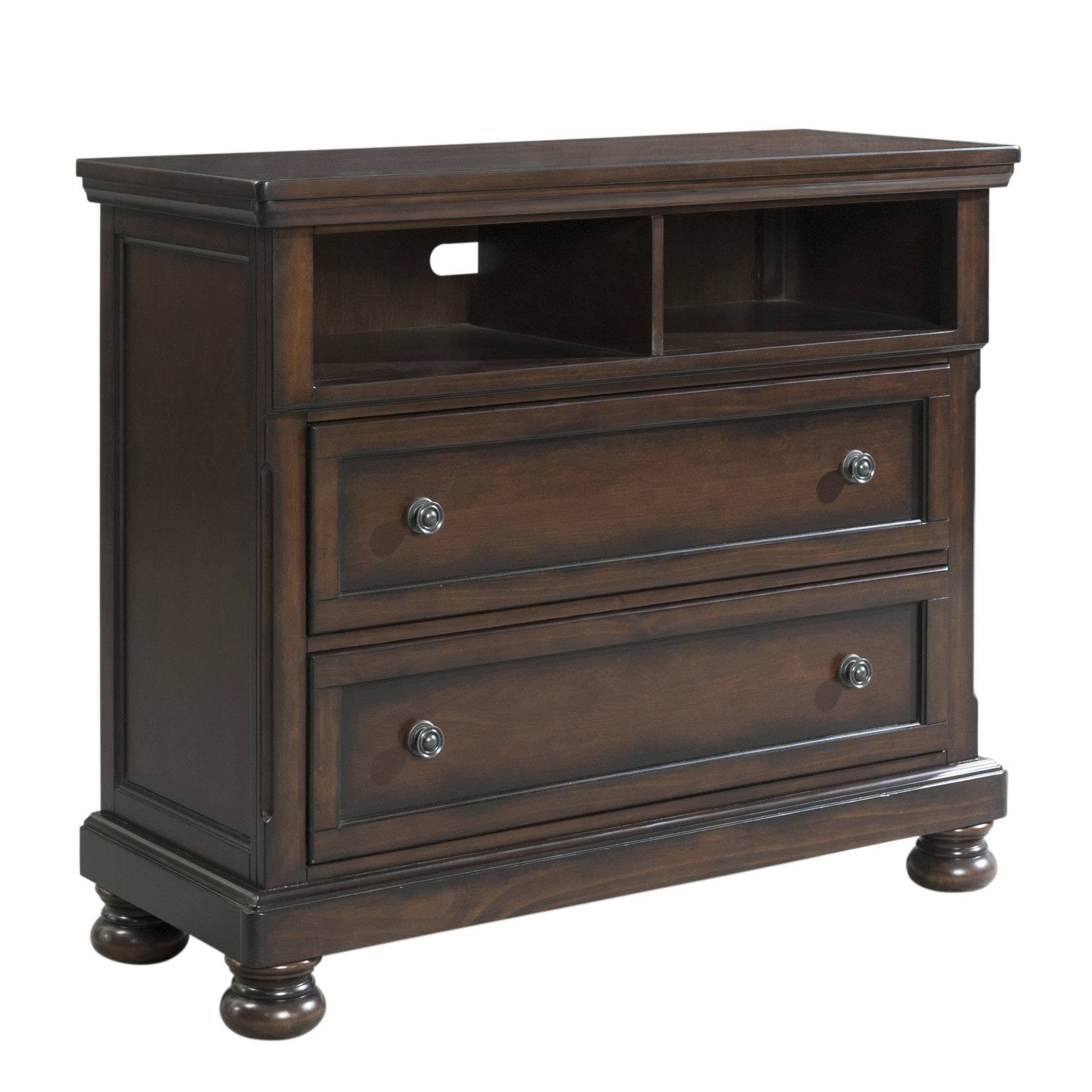 Walnut Media Chest D596