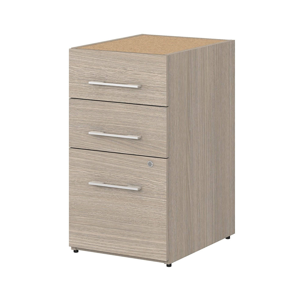 Modern Hickory 3-Drawer File Cabinet R285