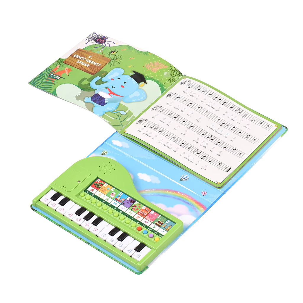 20-Key Electronic Piano Book with Built-In Keyboard L7582
