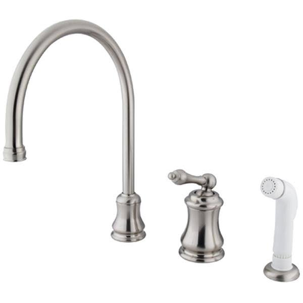 Chrome Single Handle Kitchen Faucet with Sprayer I5215