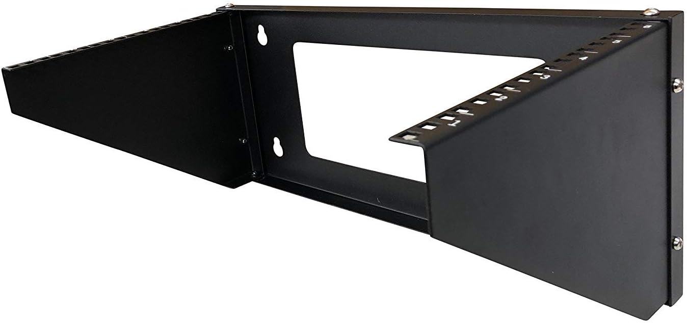 19 Inch Steel Vertical Rack and Wall Mountable Server Rack Mount (Black-3U) Pack of 2 U178