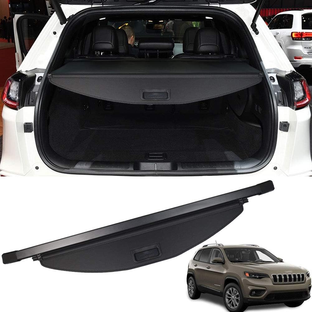Black Retractable Trunk Cargo Cover D168218