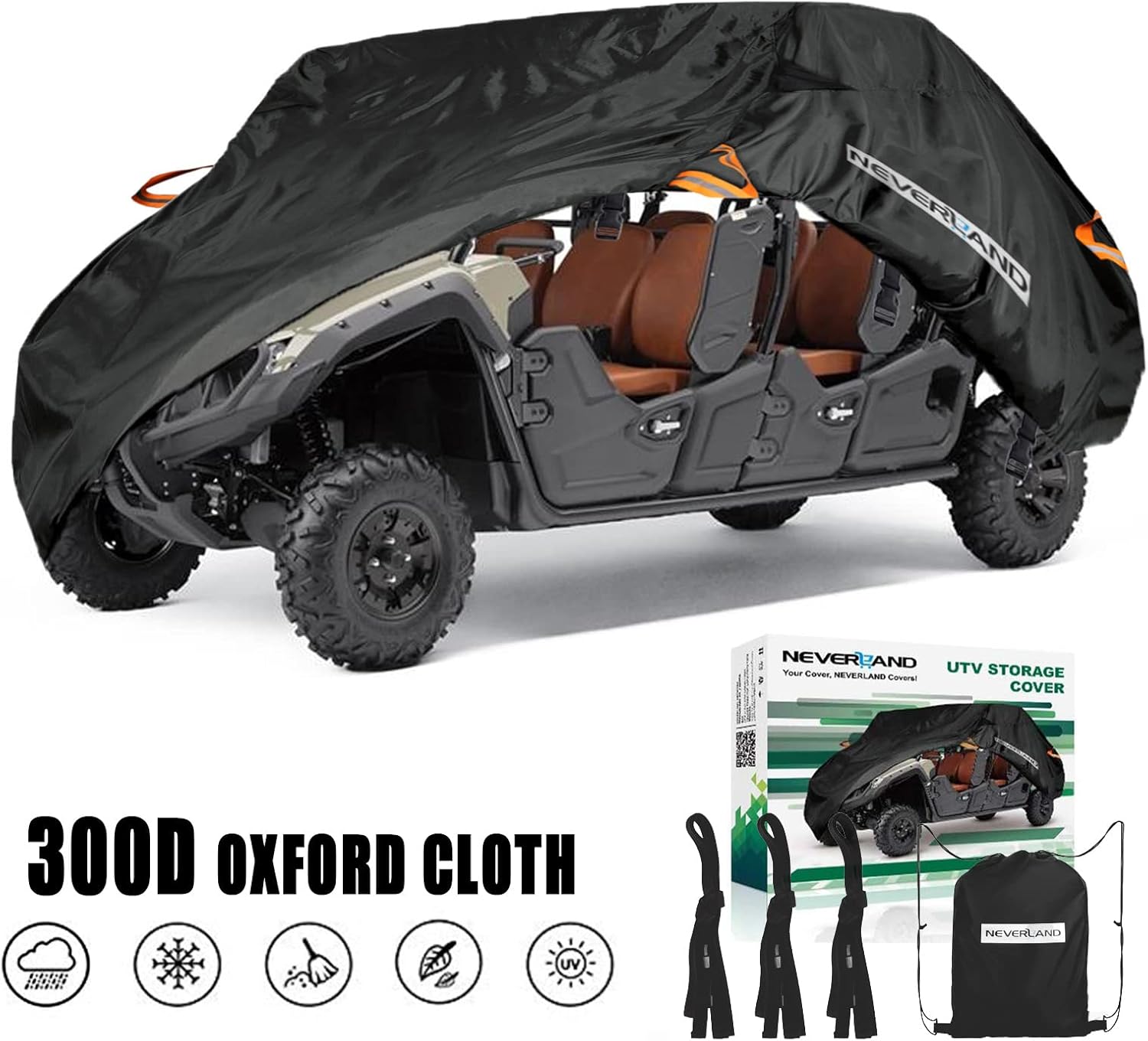 Heavy Duty Waterproof 300D Oxford Cloth UTV Cover A261